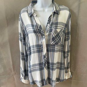 Rails soft plaid button down shirt